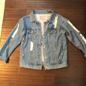 Distressed Denim Jacket